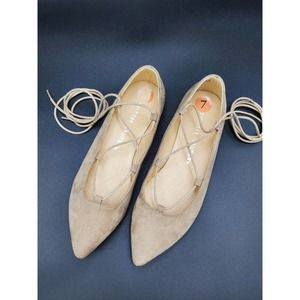 Lace-Up Pointed Toe Chinese Laundry Flats Size 7